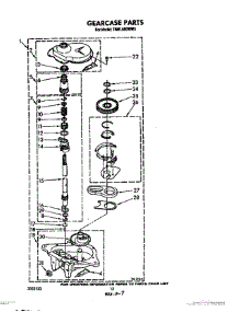 10 - Gearcase parts for Whirlpool Washer TAWL680WN0 from AppliancePartsPros.com
