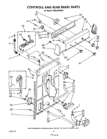 03 - Controls And Rear Panel parts for Whirlpool Washer TAWL600WN0 from AppliancePartsPros.com