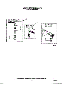 11 - Water System parts for Whirlpool Washer TAWL400WN0 from AppliancePartsPros.com