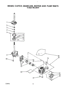 07 - Brake, Clutch, Gearcase, Motor And Pump parts for Whirlpool Washer TAWL400WN1 from AppliancePartsPros.com