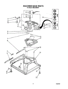 08 - Machine Base parts for Whirlpool Washer TAWL400WN1 from AppliancePartsPros.com