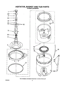 05 - Agitator, Basket And Tub parts for Whirlpool Washer LA5705XWF0 from AppliancePartsPros.com
