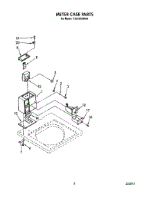 04 - Meter Case parts for Whirlpool Washer CA2452XWN0 from AppliancePartsPros.com