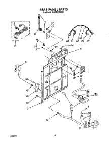 05 - Rear Panel parts for Whirlpool Washer CA2452XWN0 from AppliancePartsPros.com