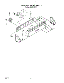 03 - Control Panel parts for Whirlpool Washer CA2751XWG1 from AppliancePartsPros.com