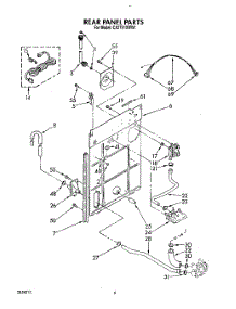 05 - Rear Panel parts for Whirlpool Washer CA2751XWN1 from AppliancePartsPros.com