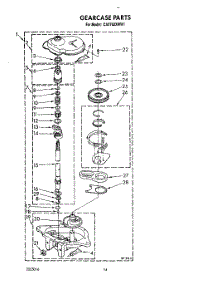12 - Gearcase parts for Whirlpool Washer CA2762XWG1 from AppliancePartsPros.com