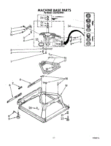 09 - Machine Base parts for Whirlpool Washer CA2762XWN1 from AppliancePartsPros.com