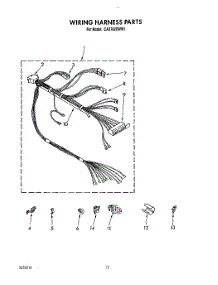 10 - Wiring Harness parts for Whirlpool Washer CA2762XWN1 from AppliancePartsPros.com