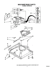 08 - Machine Base parts for Whirlpool Washer LA5705XTF2 from AppliancePartsPros.com