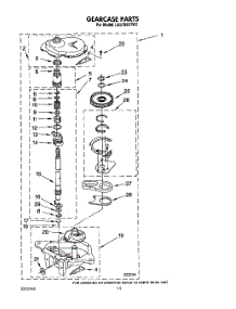11 - Gearcase parts for Whirlpool Washer LA5705XTN2 from AppliancePartsPros.com