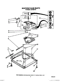 07 - Machine Base parts for Whirlpool Washer LA5700XTF1 from AppliancePartsPros.com