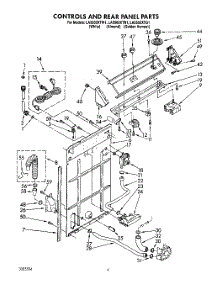 03 - Controls And Rear Panel parts for Whirlpool Washer LA5500XTW1 from AppliancePartsPros.com