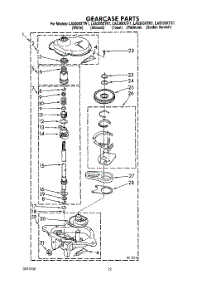 11 - Gearcase parts for Whirlpool Washer LA5300XTW1 from AppliancePartsPros.com