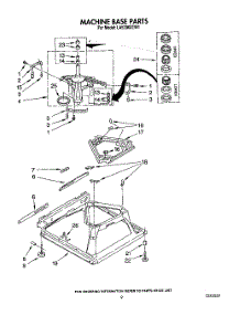08 - Machine Base parts for Whirlpool Washer LA5200XTF1 from AppliancePartsPros.com
