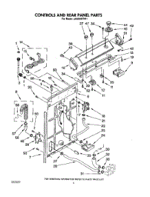 03 - Controls And Rear Panel parts for Whirlpool Washer LA5200XTN1 from AppliancePartsPros.com