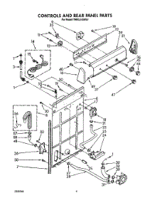 03 - Controls And Rear Panel parts for Whirlpool Washer TAWL610WG1 from AppliancePartsPros.com
