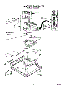 08 - Machine Base parts for Whirlpool Washer TAWL610WN1 from AppliancePartsPros.com