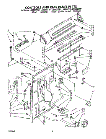 03 - Controls And Rear Panel parts for Whirlpool Washer LA9800XTW1 from AppliancePartsPros.com