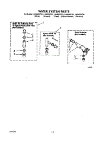 11 - Water System parts for Whirlpool Washer LA9800XTW1 from AppliancePartsPros.com