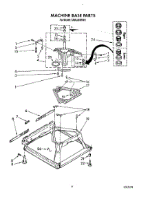 07 - Machine Base parts for Whirlpool Washer TAWL680WG1 from AppliancePartsPros.com