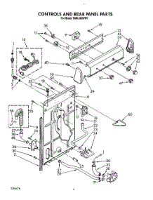 03 - Controls And Rear Panel parts for Whirlpool Washer TAWL680WN1 from AppliancePartsPros.com