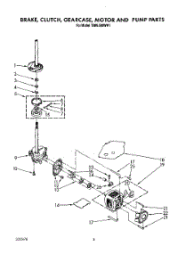 06 - Brake, Clutch, Gearcase, Motor And Pump parts for Whirlpool Washer TAWL680WN1 from AppliancePartsPros.com