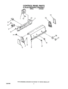 04 - Control Panel parts for Kitchenaid Washer KAWE560WWH2 from AppliancePartsPros.com