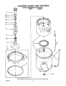 06 - Agitator, Basket And Tub parts for Kitchenaid Washer KAWE560WWH2 from AppliancePartsPros.com