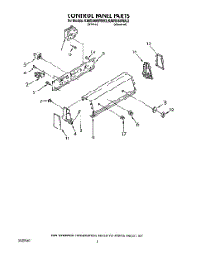 04 - Control Panel parts for Kitchenaid Washer KAWE460WWH2 from AppliancePartsPros.com