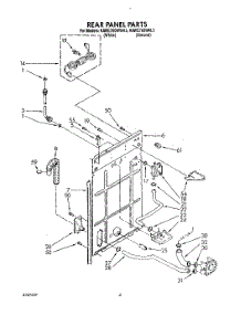 03 - Rear Panel parts for Kitchenaid Washer KAWE760WWH3 from AppliancePartsPros.com