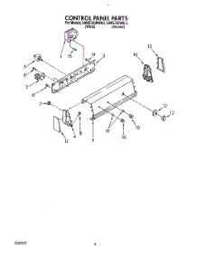 04 - Control Panel parts for Kitchenaid Washer KAWE760WWH3 from AppliancePartsPros.com