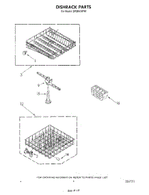 06 - Section parts for Whirlpool Dishwasher DP3840XPN1 from AppliancePartsPros.com
