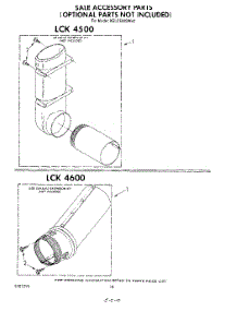 15 - Lck 4500 , Lck 4600 parts for Kitchenaid Washer Dryer Combo KELC500SWH1 from AppliancePartsPros.com