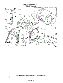 04 - Section parts for Whirlpool Dryer LE6055XSW0 from AppliancePartsPros.com