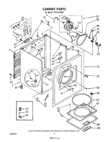 02 - Section parts for Whirlpool Dryer LE6150XSW0 from AppliancePartsPros.com