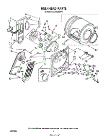 04 - Section parts for Whirlpool Dryer LE6150XSW0 from AppliancePartsPros.com