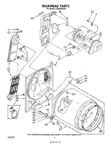 04 - Section parts for Whirlpool Dryer LE6680XSW0 from AppliancePartsPros.com