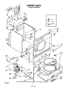 02 - Section parts for Whirlpool Dryer LE6600XSW0 from AppliancePartsPros.com