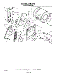 04 - Section parts for Whirlpool Dryer LE6400XSW0 from AppliancePartsPros.com