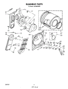 04 - Section parts for Whirlpool Dryer LE3300XSW0 from AppliancePartsPros.com