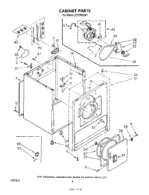 03 - Section parts for Whirlpool Dryer LE5790XSW1 from AppliancePartsPros.com