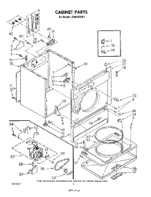 02 - Section parts for Whirlpool Dryer LE5800XSW1 from AppliancePartsPros.com
