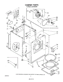 03 - Section parts for Whirlpool Dryer LE5760XSW0 from AppliancePartsPros.com
