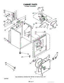 03 - Section parts for Whirlpool Dryer LE5750XMW1 from AppliancePartsPros.com