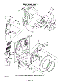 04 - Section parts for Whirlpool Dryer LE5750XMW1 from AppliancePartsPros.com