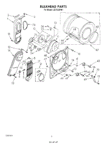 04 - Section parts for Whirlpool Dryer LE5705XPW1 from AppliancePartsPros.com