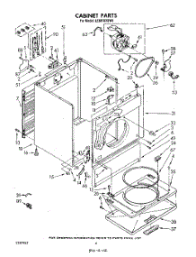 03 - Section parts for Whirlpool Dryer LE6810XSW0 from AppliancePartsPros.com