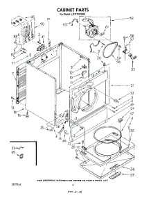 03 - Section parts for Whirlpool Dryer LE7010XSW0 from AppliancePartsPros.com