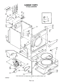 02 - Section parts for Whirlpool Dryer LE5800XSW2 from AppliancePartsPros.com